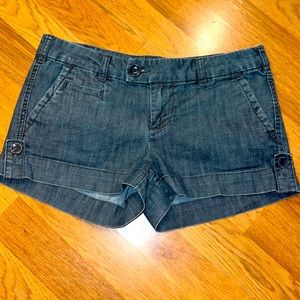 Dressy denim shorts